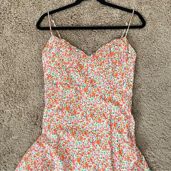 Princess Polly Multicolor Floral Midi Dress Multi - Size 8 - Picture 3 of 8